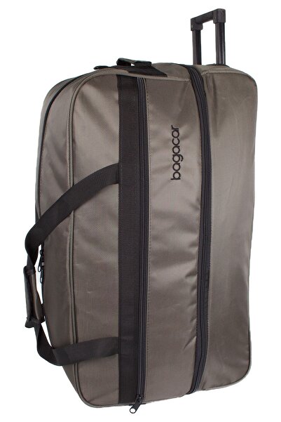 Bagacar Tekerlekli Körüklü Orta Boy Seyahat Valizi Gri