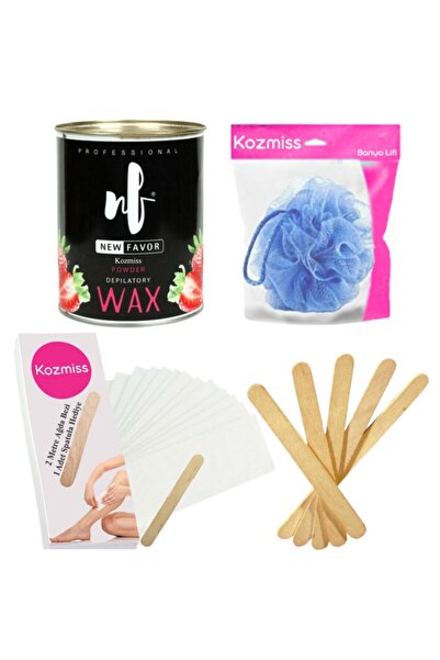 Kozmiss New Favor  Pudralı Konserve Sir Ağda Seti 4 Parça 800 Ml