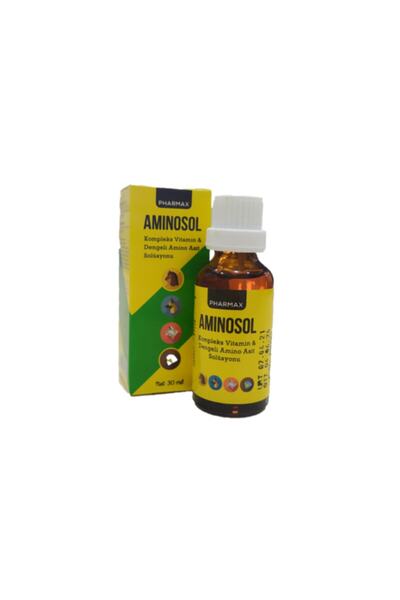 Pharmax Aminosol Kompleks Vitamin 30 ml X 10 Adet Skt:2028 Kedi-köpek-kuşlar ...