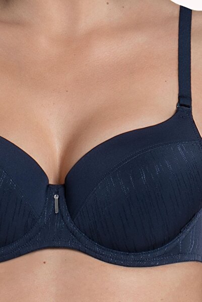 Lisca Жіночий синій бюстгальтер з банечками та тонкою пінопластовою підкладкою