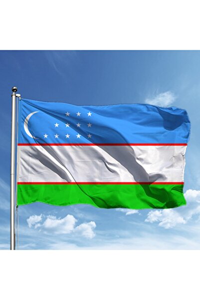 Özgüvenal Özbekistan Bayrağı 100x150 cm