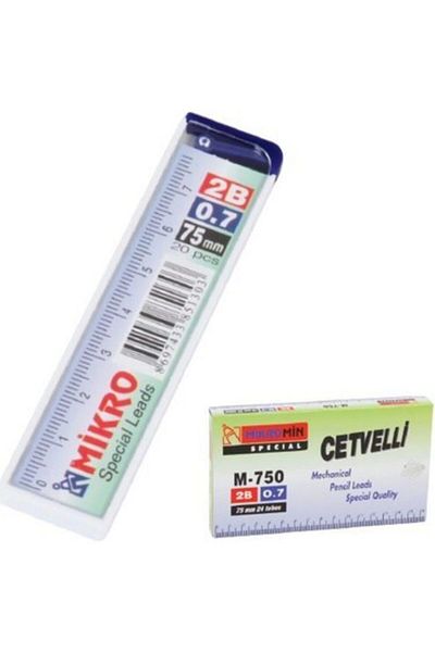 Mikro Min 0.7mm 2b 75mm with Ruler