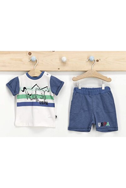U.S. Polo Assn. طقم طفل رضيع 2 قطعة