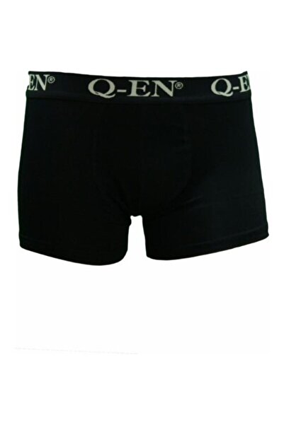 Q-EN Boxer de bambus negru pentru bărbați, pachet de 2