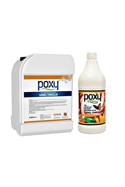Poxy Çok Amaçlı Genel Temizlik Leke Çözücü 5 Lt Genel Temizlik 1 Lt