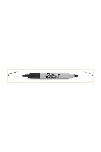 Sharpie Marker Permanent Twin Double Tip Black S 0811100