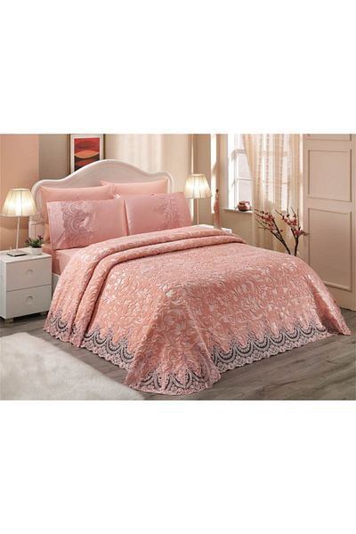 EFFE HOME Double Blanket Set with Pearls