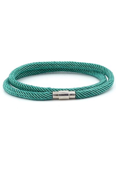 Solfera Men's Turquoise Knitted Rope Bracelet M007p