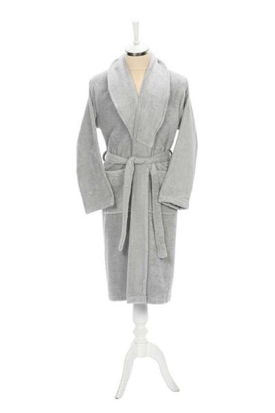 Özdilek Модний халат L розмір 100% бавовна світло-сірий