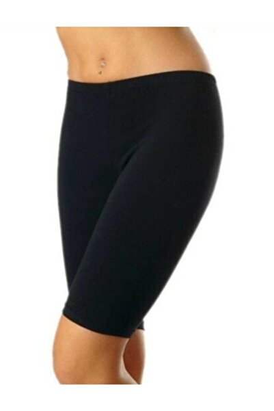 Berrak Жіночі чорні лікракові короткі легінси