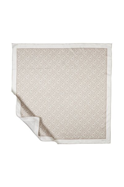 ipekevi وشاح حريري من التويل - تايبو مونوجرام - روك ستون