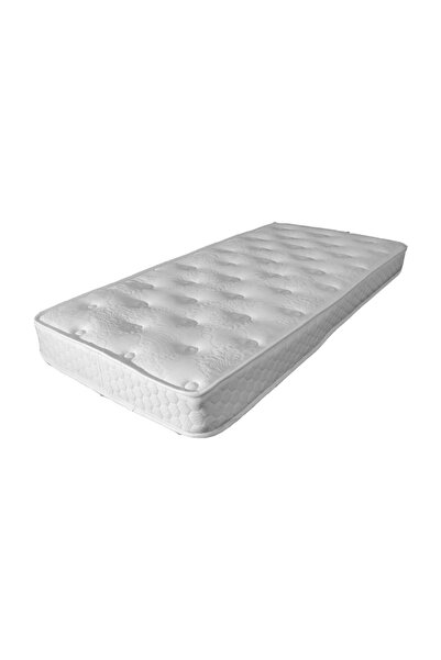 yagmureticaret Beyaz Yaysız Sünger Yatak 90x190x15