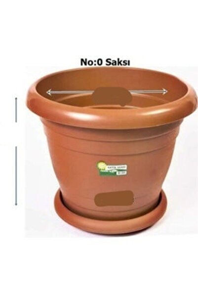 Hak Plastik 2 Adet 0 No 1 Lt. Antık Saksı