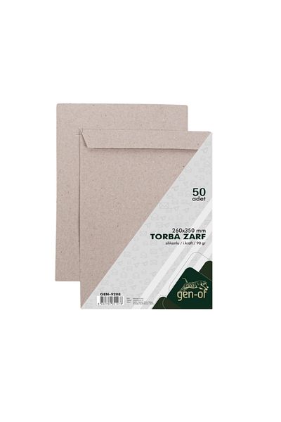 Gen-Of Bag Envelope 26x35 Kraft 90 Gr Silicone 250 Liters