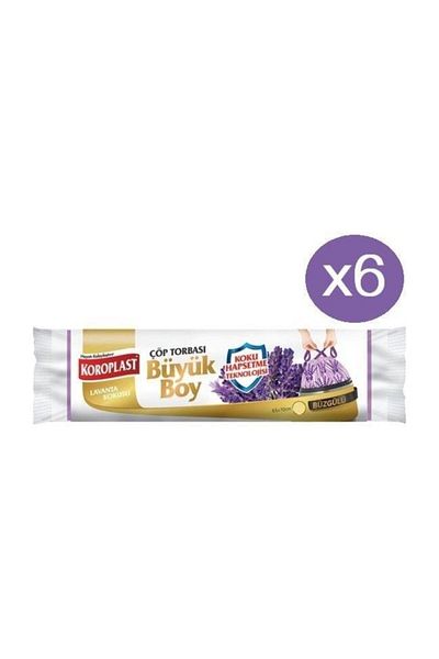 Koroplast Lavender Drawstring Large Garbage Bag 10 x 6 Pack