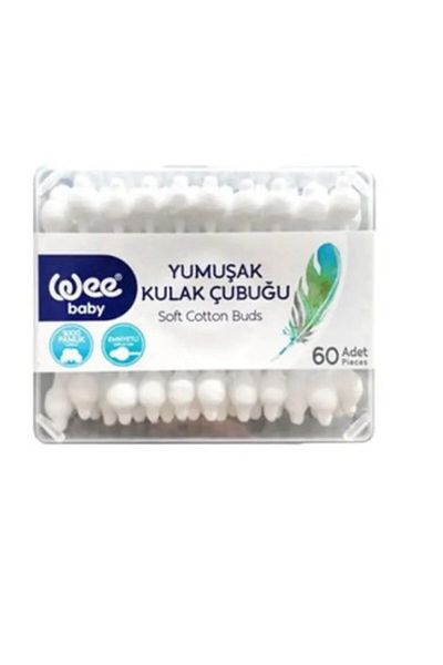 Wee Baby Soft and Safe Ear Sticks 60 Pieces X 6 Pieces