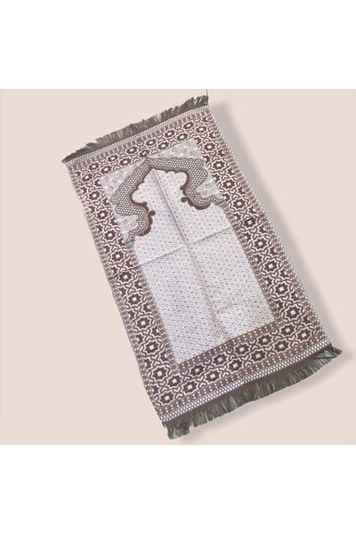ÖZKEVEN HAC Glittered Prayer Rug