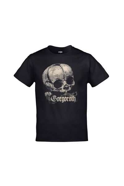 Orijin Tekstil Gorgoroth εμπρός και πίσω με στάμπα Unisex μαύρο μπλουζάκι