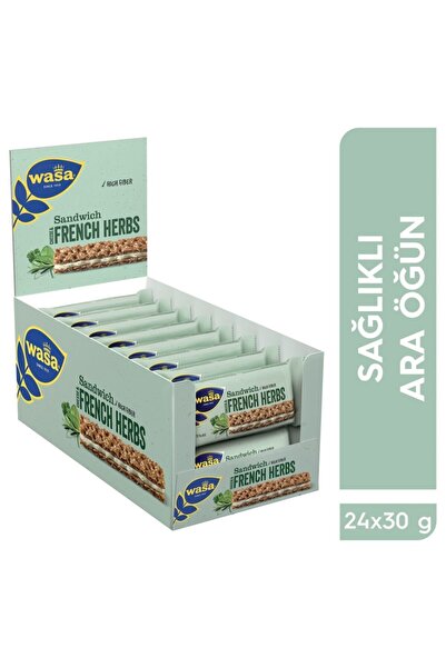Wasa Spicy and Cream Cheese Sandwich/ Sandwich Cheese & French Herbs (Pack of 24)
