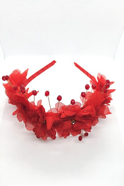 Çınar Aksesuar Pregnant Maternity Crown - Handmade Crown - Large Model (Red)