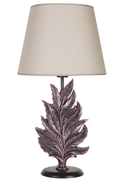 Qdec Modern Design Purple Beige Leaf Lampshade