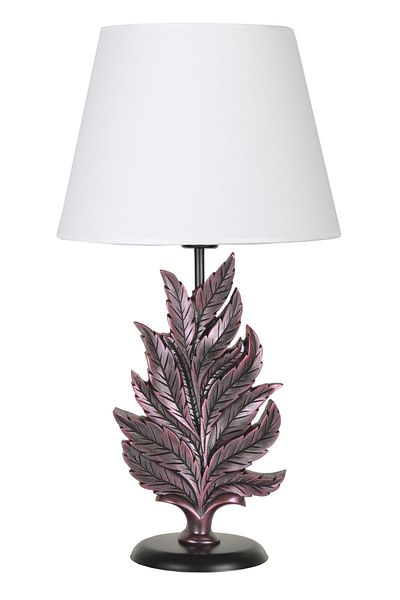 Qdec Modern Design Purple White Leaf Lampshade