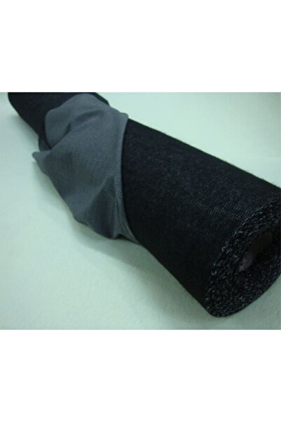 Bayar Kumaş Tek Tarafı Yapışkanlı Bez Tela Beyaz Yapışkan Siyah 1 Metre (90CM * 100 CM)