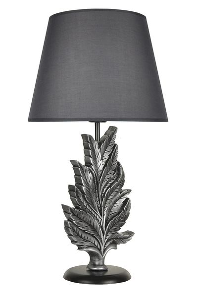 Qdec Modern Design Leaf Lampshade Silver Gray