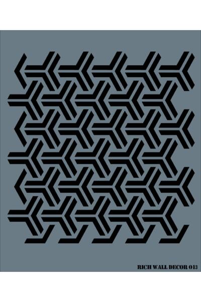 Rich سلسلة ديكور الحائط الاستنسل-013 50x60 سم