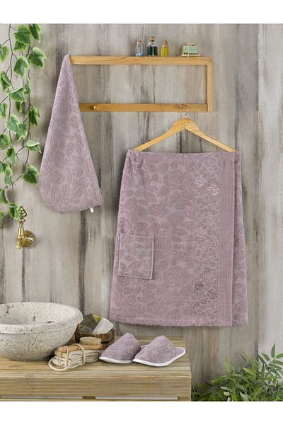 PHILIPPUS Γυναικείο Σετ Σάουνας Plum
