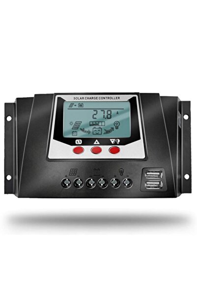 ACIKO Solar Güneş Paneli Kesicisi Şarj Kontrol Regülatörü 12/24v 30a