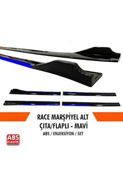 FV-TUNİNG Üniversal Marspiyel Flaplı Mavi Çıtalı