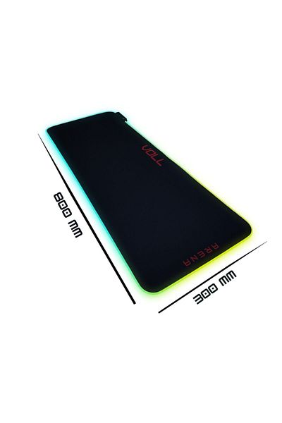 VOLL BLUME VOLL ARENA Thick Rgb Black 800 X 300 Mm Gaming Gamer Mousepad - BRIGHT 13 MODE