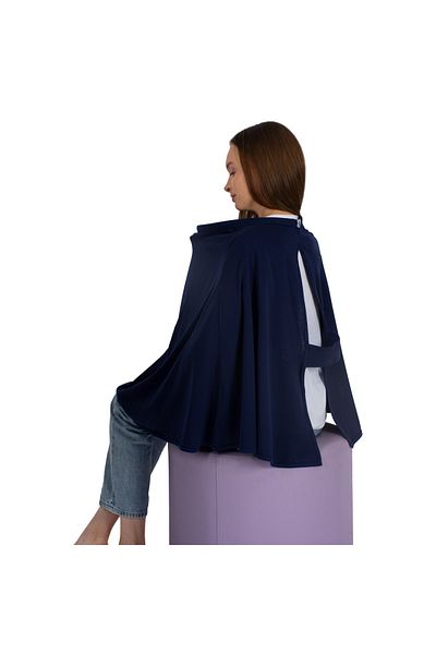 Sevi Bebe Κάλυμμα νοσηλευτικής πόντσο Navy Blue Art-338