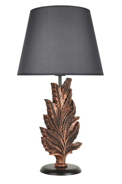 Qdec Copper Gray Modern Design Leaf Lampshade