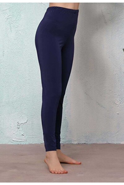 Haşema Kadın Lacivert  Dar Paça Havuz Taytı