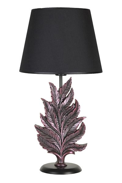 Qdec Purple Black Modern Design Leaf Lampshade