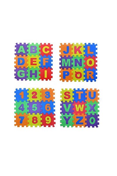 Hayal Sepeti Eva Puzzle Harf Ve Sayılar Oyun 36 Parça Puzzle 9cm x 9cm