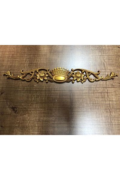 Decomarket Decogold Brown Antique Small Door Crown 34.5*5 Cm
