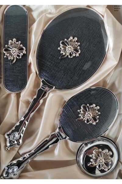 CAMOMILE طقم مشط مرآة 3 زهور