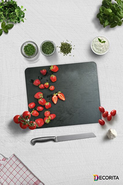 Decorita Strawberry Pattern |   Glass Cutting Board - Glass Cutting Board |   29cm X 34cm
