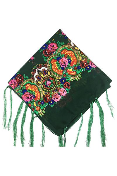 Dicle Hamavi Tasseled Mardin Local Shawl - 90x90 cm