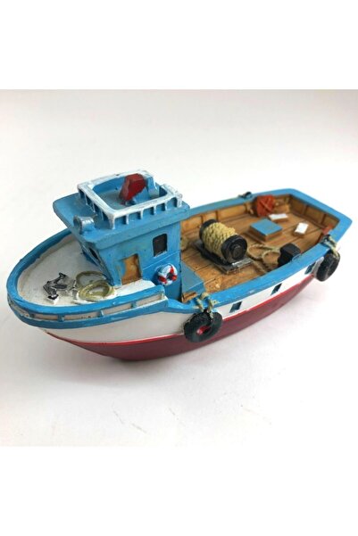 ArtemisDükkan Deniz Temalı Balıkçı Taka Tekne Kayık Gemi Dekoratif Biblo