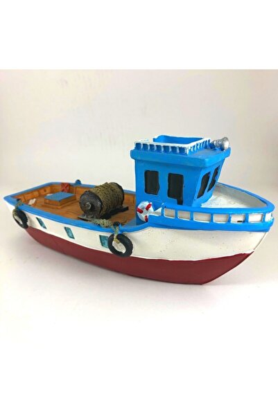 ArtemisDükkan Deniz Temalı Balıkçı Taka Tekne Kayık Gemi Dekoratif Biblo Büyü...