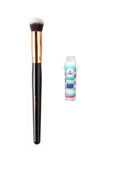 nascita Concealer Brush Oval 0136 + Makeup Removal Cotton Disc 70 Pack Gift K...