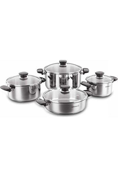 KORKMAZ 8 Parça Tencere Takımı