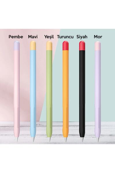 Ally Mobile Ally Apple Pencil 2 Için Koruyucu Kaymaz Silikon Kılıf Siyah