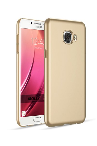 Molly Galaxy C7 Compatible Gold Matte Silicone Case