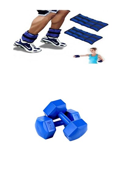 Leyaton Plastik El Ayak Bilek Ağırlığı 1 Kgx2adet, Dumbell 2kgx2adet 2li Damb...