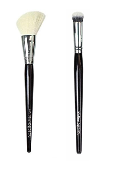 nascita Pro Angled Blush Brush 0253 + Pro Round Tip Concealer Brush 0267